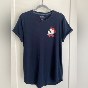 Hollister Skull and Roses Tee